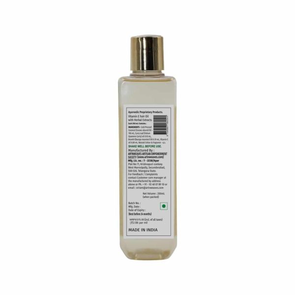 Vitamin E Hair Oil with herbal extracts