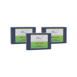 Neem Tulasi Cow Ghee Herbal Soap - Economy Pack 3