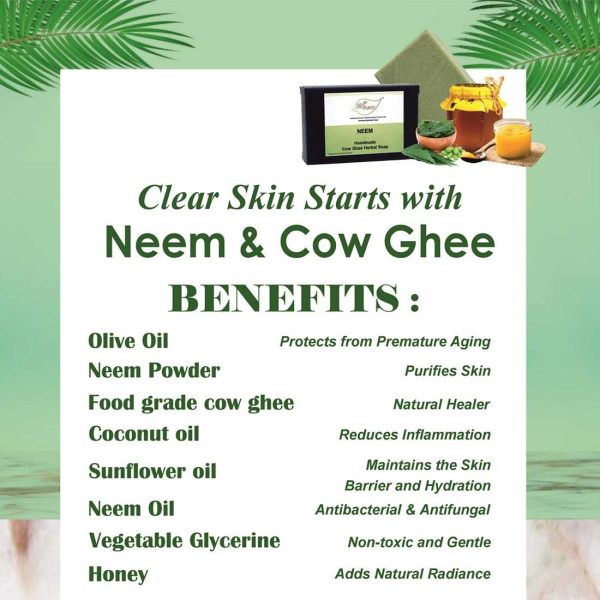 CGH-Neem_9-2.jpg Neem Cow Ghee Herbal Soap - Economy Pack 3