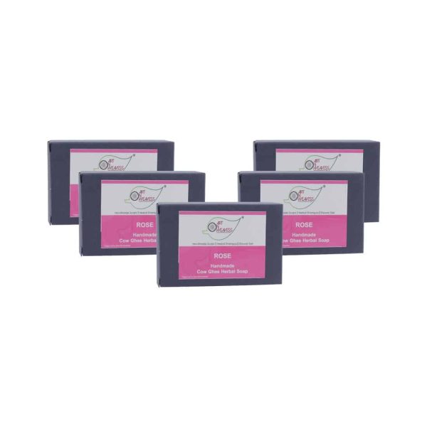 CGH-Rose_3.jpg Rose Cow Ghee Herbal Soap - Economy Pack 5