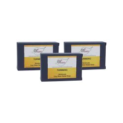 CGH-Turmeric_2.jpg Turmeric Cow Ghee Herbal Soap - Economy Pack 3