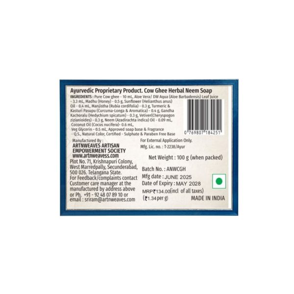 NEEM-CGH-134-2.jpeg Neem Cow Ghee Herbal Soap