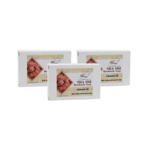 Almond Oil Essential Oil Bath salt Handmade Soap NT - Economy Pack 3
