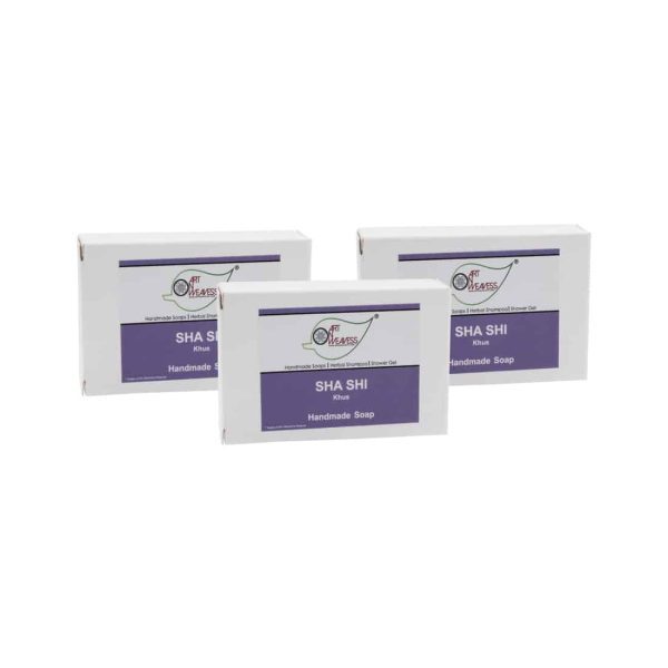 SHA SHI Khus Handmade Soap NT - Economy Pack 3