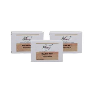 Multani MItti Handmade Soap NT - Economy Pack 3
