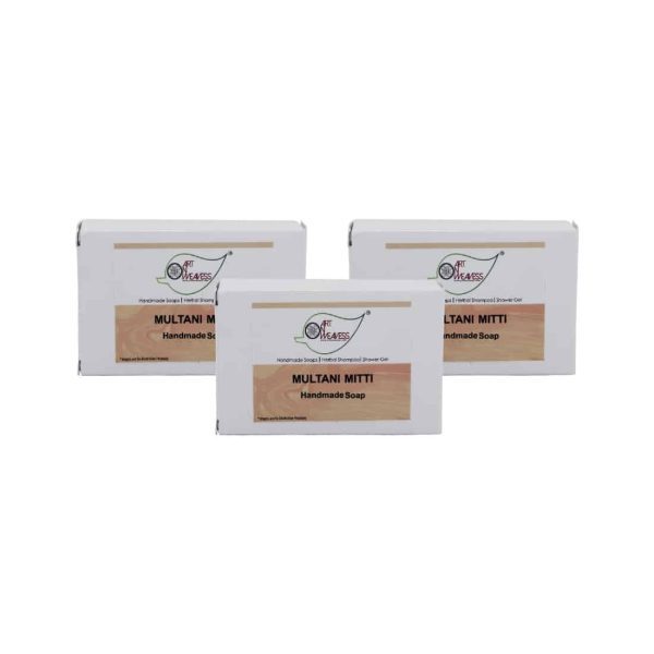 Multani MItti Handmade Soap NT - Economy Pack 3