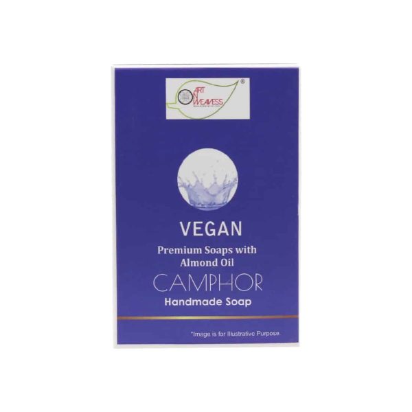 Vegan-Camphor_1-3.jpg CAMPHOR Handmade VEGAN Almond Oil Soap NT Pack of 4
