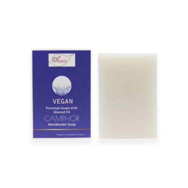 Vegan-Camphor_4-3.jpg CAMPHOR Handmade VEGAN Almond Oil Soap NT Pack of 4