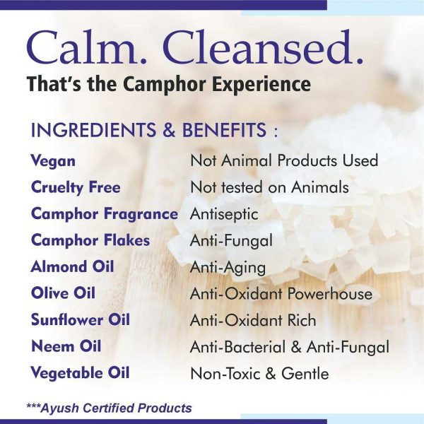 Vegan-Camphor_8-4.jpg CAMPHOR Handmade VEGAN Almond Oil Soap NT Pack of 4