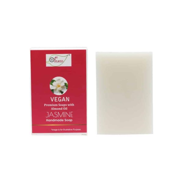 Vegan-Jasmine_4-2.jpg JASMINE Handmade VEGAN Almond Oil Soap NT 100 gms unit