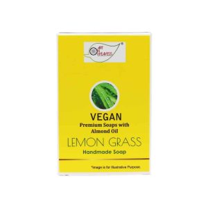 LEMON GRASS Handmade VEGAN Almond Oil Soap NT 100 gms unit