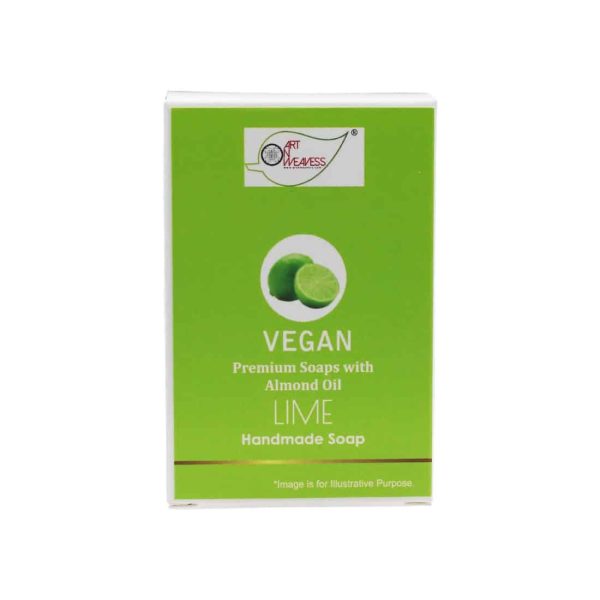LIME Handmade VEGAN Almond Oil Soap NT Pack 100 gms unit