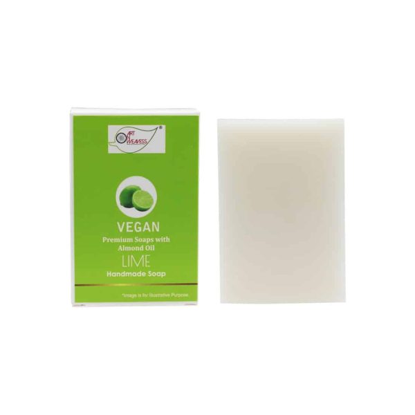 LIME Handmade VEGAN Almond Oil Soap NT Pack of 4